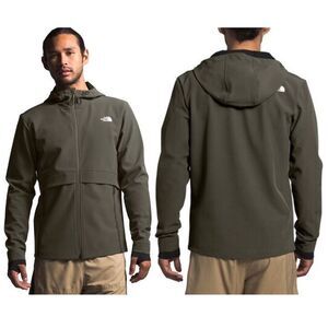 The North Face Men's Tactical Flash Jacket Soft shell Gray And Black Size M Hike